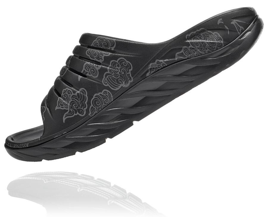 Hoka One One Slippers Heren - Ora Recovery Cny - Zwart/Goud - SJ2189354